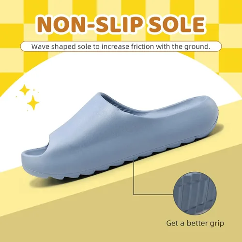 Miniatura 9 de Sandalias acolchadas para mujeres, hombres y niños, cómodas, antideslizantes, suaves, impermeables, para baño, ducha, sandalias acolchadas de suela