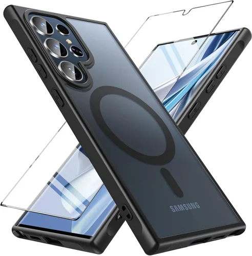 Miniatura 17 de Hensinple Funda Magnética para Samsung Galaxy S22, Funda para Teléfono Galaxy S22 [Compatible con MagSafe], Cubierta Magnética Transparente