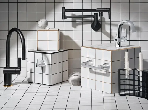 Miniatura 3 de Moen Llenador de ollas de montaje en pared plegable con brazo oscilante moderno negro mate, grifo de estufa de cocina de doble articulación, S665BL