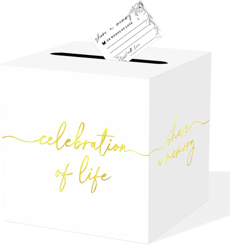 Miniatura 14 de QISOLIY Caja Negra para Tarjetas Cajas de Tarjetas de Boda para Recepción Portador de Caja de Tarjetas de Regalo Caja de Dinero para Graduaciones
