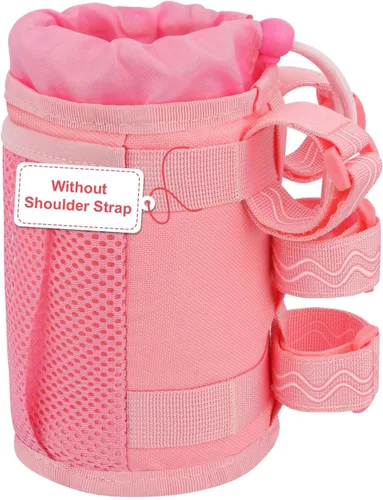 Miniatura 11 de WUVOP Soporte para Tazas de Bicicleta, Soporte para Botella de Agua de Manillar para Bicicletas con Bolsillos de Malla, Jaula Universal para Botella