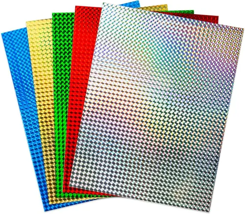 Miniatura 25 de Hygloss Productos Tarjeta holográfica Stock-8.5"x11" 10pt, 5 hojas, plata brillante