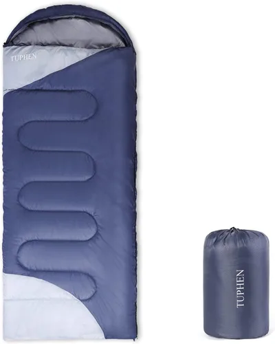 Miniatura 12 de tuphen - Sacos de dormir para adultos, niños, niñas, mochileros, senderismo, camping, forro de microfibra, clima frío y cálido, 4 estaciones, uso