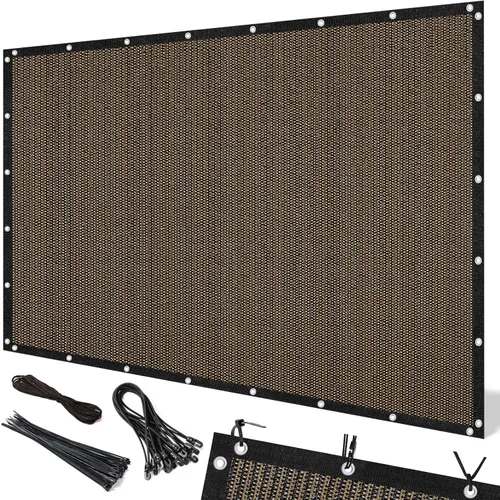 Artpuch 90% Tela de Sombra Solar, Toldo de Sombra para Pérgola de 12 x 16 Pies con Ojales, Lona de Protección Solar para Patio, Exterior, Jardín,