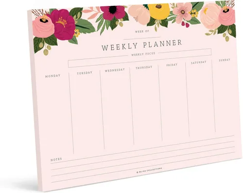 Miniatura 12 de Bliss Collections Bloc de planificación diaria, cuaderno de lista de tareas – Hermoso – Bloc de notas de hojas desprendibles sin fecha – Calendario