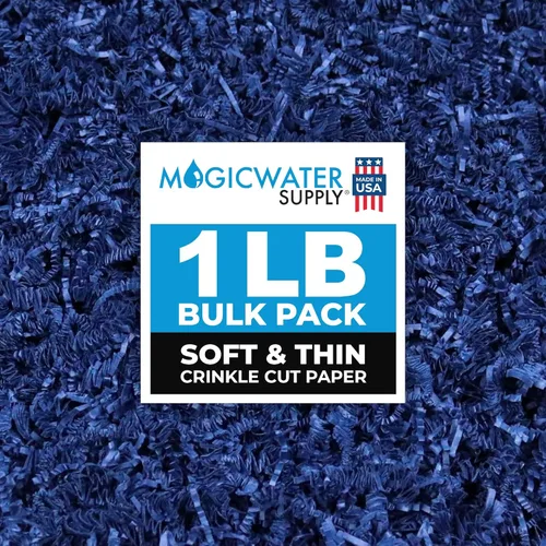 Miniatura 18 de MagicWater Supply - 1 libra - Kraft - Relleno de papel de corte arrugado suave y fino, ideal para envolver regalos, relleno de cestas, cumpleaños