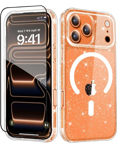 Miniatura 15 de MIODIK Compatible con Funda para iPhone Air, [Compatible con Magsafe] con Protector de Pantalla y Protección de Cámara Mejorada, Funda Protectora