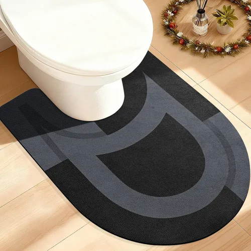 Miniatura 15 de ACCUMTEK Alfombrilla de Baño Ultra Delgada, Alfombrillas de Baño Antideslizantes con Respaldo Mejorado para Colocar Bajo la Puerta, Alfombras