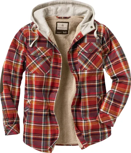 Miniatura 4 de Legendary Whitetails Chaqueta tipo camisa de franela con capucha y forro bereber para hombre