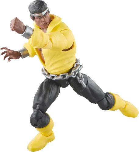 Miniatura 7 de Marvel Legends Series Luke Cage Power Man, Knights Collectible Comics Figuras de acción de 6 pulgadas Amarillo
