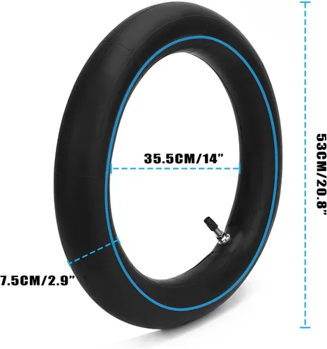 Miniatura 2 de 90/100-14 80/100-14 3.00-14 pulgadas Tubo interior trasero de goma butílica para TaoTao 125cc 140cc 150cc todoterreno moto PitPro Trail Dirt Foot