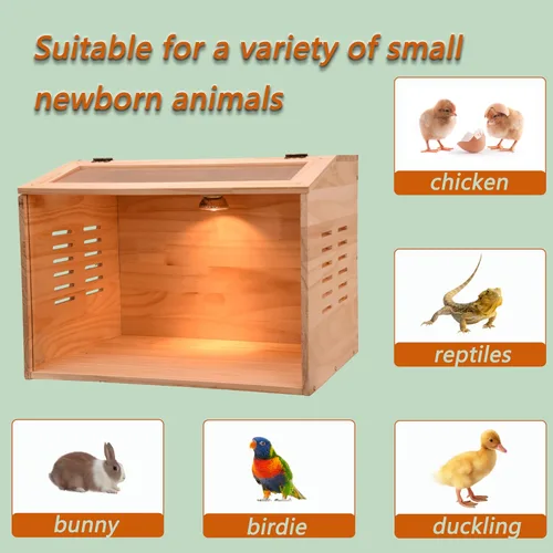 Miniatura 4 de Caja de cría para pollitos, caja de criador de pollo, calentador de pollo, criador de aves de corral con calentadores para pollitos bebés, patos
