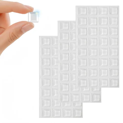 Furnigear Parachoques para gabinete autoadhesivos de hule transparente suave - Parachoques para puerta de gabinete con puntos, topes de gabinete
