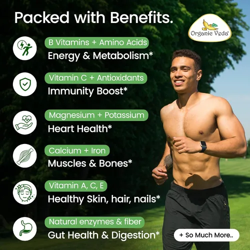 Miniatura 5 de Organic Veda Cápsulas de hoja de Moringa de 1200 mg, 120 unidades – Polvo puro de Moringa Oleifera en polvo de hojas enteras verde suplemento súper