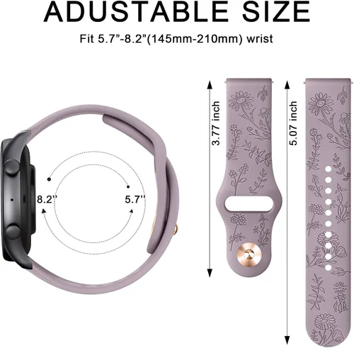 Miniatura 7 de Meliya Veryfit - Correas de reloj inteligente, correas de reloj de 22mm para IDW13 IDW16 IDW19 IDW26 IDW28 Smartwatch, correa de repuesto deportiva