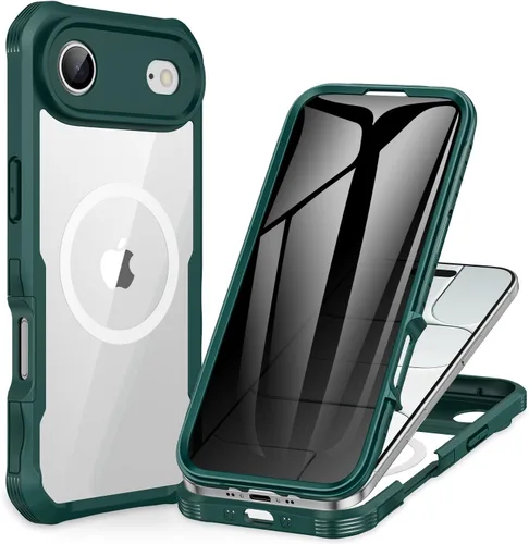 Miniatura 42 de CENHUFO Funda de privacidad para iPhone 11 Pro, funda de cuerpo completo con protector de pantalla de privacidad de vidrio templado 9H integrado