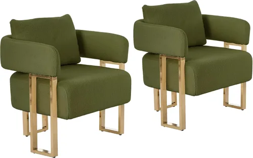 Miniatura 11 de YISHENG Silla decorativa con respaldo ajustable de 6 ángulos (90° –180°), silla de sala de estar de tela de felpilla, silla de salón tapizada, silla