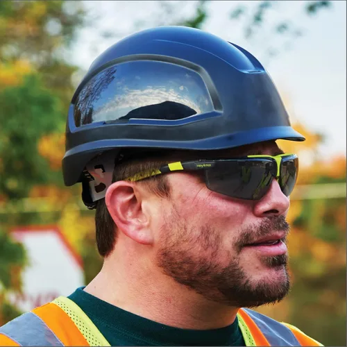 Miniatura 4 de HexArmor VS300 Gafas de seguridad con brazos laterales ajustables Z87+ para hombres y mujeres Gris 23% / Anti niebla anti arañazos