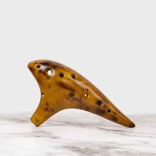 Miniatura 8 de Ocarina, instrumento musical Ocarina de cerámica de 12 tonos Alto C con libro de canciones, cuerda para el cuello, bolsa de transporte, buen regalo