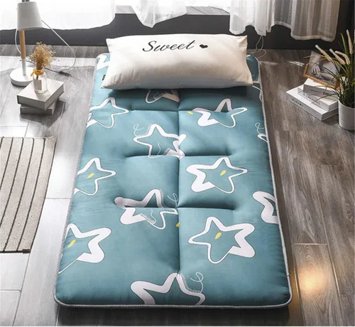 Miniatura 15 de ZWDYY Colchón de futón japonés, colchón enrollable para dormitorio de estudiantes, colchón para cama de suelo, colchón, colchón plegable tatami