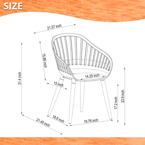 Miniatura 8 de Brampton Patio Athens - Juego de mesa de comedor rectangular de 11 piezas, ideal para patio e interior, acabado de teca claro