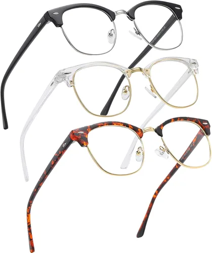 Miniatura 21 de Perfectmiaoxuan - Gafas con bloqueo de luz azul, para computadora/juegos/pantalla para mujeres u hombres, anti luz azul y UV, Estándar