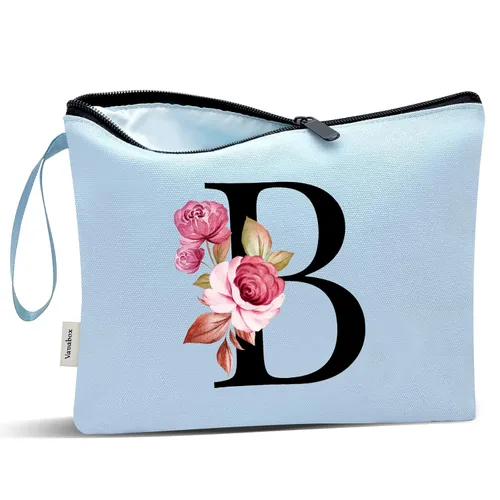Miniatura 180 de Vavabox A-Z Bolsa de Maquillaje Personalizada, Regalos de Cumpleaños para Mujeres y Mamá, Regalos para la Mejor Amiga, Bolsa de Cosméticos