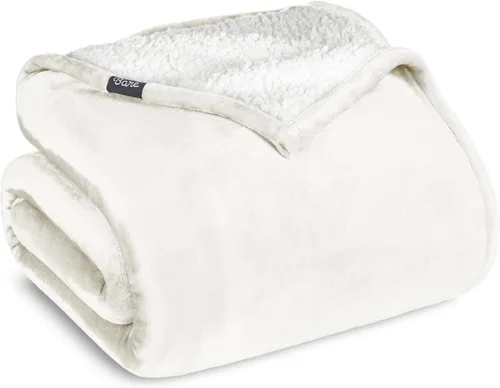 Miniatura 23 de Manta de forro polar de sherpa Bare Home - Tamaño para Lanzar/Viajar - Manta para cama, sofá y sofá cama - Cálida y ligera - Esponjosa y suave