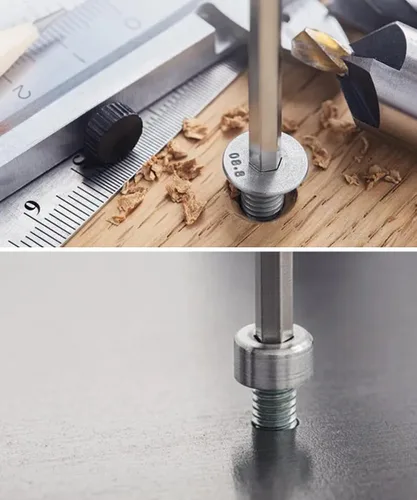 Miniatura 6 de 12 piezas Llaves hexagonales estándar de 1/8" con bucle completo, llave de puerta Allen de metal para dispositivo de salida de pánico de barra