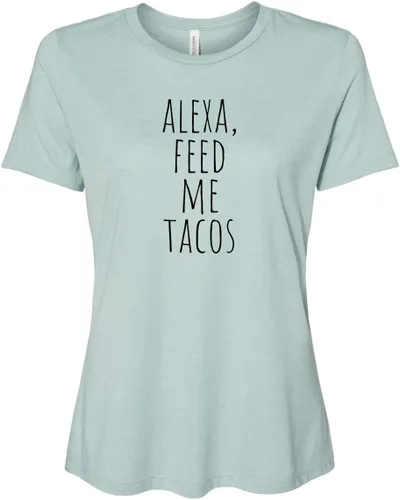 Miniatura 11 de Cute Women's Screen Printed Crew Neck Tee, Shirts With Sayings, Dusty Blue or Olive