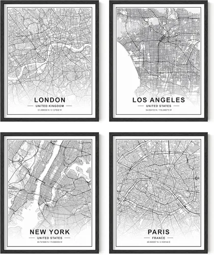 Miniatura 18 de HAUS AND HUES Arte de pared de la ciudad de Nueva York y pósteres de Nueva York, juego de 6 pósteres de la ciudad de Nueva York, decoración de pared