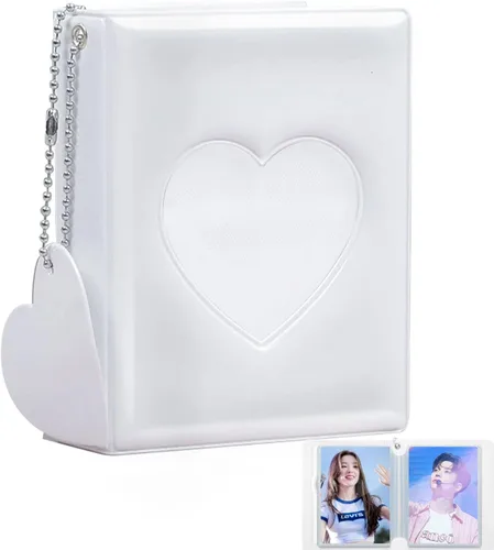 Miniatura 9 de Carpeta de tarjetas fotográficas de 3 pulgadas, 40 bolsillos Kpop para tarjetas fotográficas, mini álbum de fotos portátil, bonita carpeta Kpop