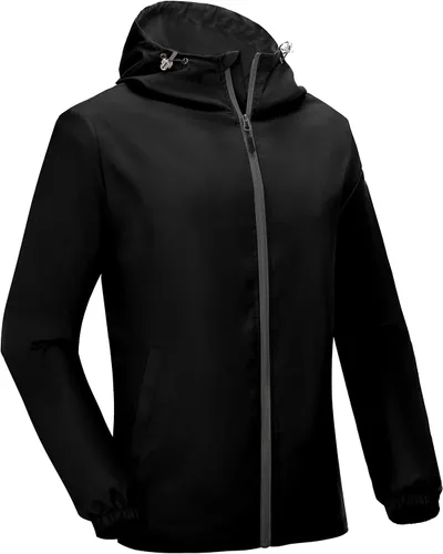 Miniatura 2 de Mapamyumco Men's Windbreaker Lightweight, Windproof Hooded Golf Jacket, Stretch Water-Resistant