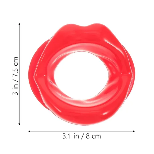 Miniatura 2 de 4 piezas de silicona labios cara delgada ejercitador de goma muscular labios entrenador tensor herramienta
