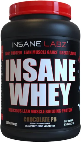 Miniatura 4 de Insane Labz Insane Whey, 100% Proteína de Suero para Construcción Muscular, Perfil de BCAA Amino, Ganador de Masa, Reemplazo de Comida