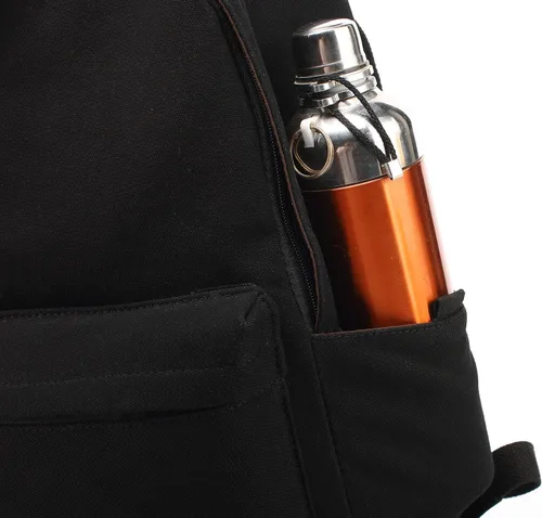 Miniatura 8 de kayond Bolsa de lona ligera para portátil de estilo casual, mochilas de viaje duraderas, mochila para hombres y mujeres, mochila de moda para Negro
