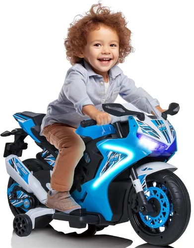 Miniatura 2 de Kid Trax Motocicleta eléctrica con luz de 6 V para niños pequeños, bicicleta para niños pequeños, juguetes para interiores y exteriores, duradera