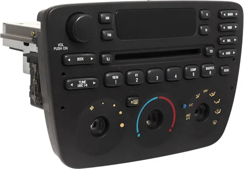 Miniatura 2 de 1 Factory Radio 638-02227-BT AM FM Reproductor de CD de radio FM remanufacturado Bluetooth negro con controles manuales de calentador Número