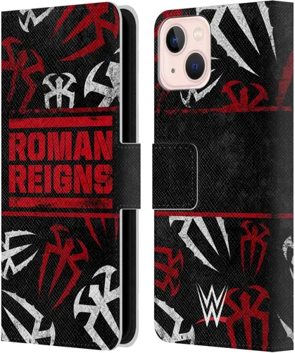 Miniatura 72 de Head Case Designs Officially Licensed WWE Distressed Logo Roman Reigns Leather Wallet Case Compatible with Apple iPhone 11