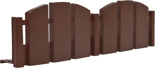 Miniatura 11 de EasyFlex Borde de Paisaje sin Excavación con Espigas de Anclaje, 11.4 cm de Alto, Valla Decorativa de Aspecto de Madera Adirondack, Kit de 4.57 m