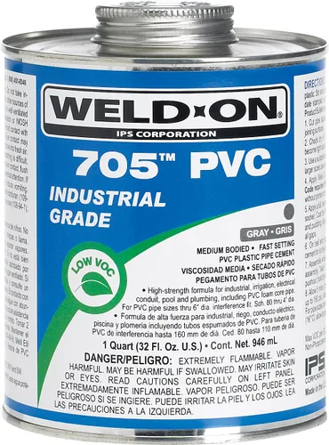 Miniatura 7 de Weld-On 10121 711 Cemento solvente de PVC de grado industrial de alta resistencia, de ajuste medio y bajo contenido de compuestos orgánicos