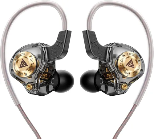 Miniatura 14 de Piluyaa Auriculares con cable para juegos IEM con 1DD, QKZ ENZO en el oído, auriculares de alta fidelidad, sonido de graves con nuevo controlador