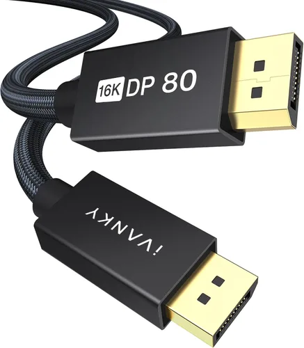Miniatura 15 de IVANKY Cable DisplayPort 8K 1.4, cable DP certificado VESA de 6.6 pies (8K @60Hz, 4K @240Hz, 2K @240Hz) HBR3 compatible con 32.4 Gbps, HDR, HDCP