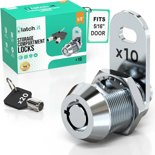 Miniatura 7 de LATCH.IT - Cerraduras para almacenamiento de RV (vehículos recreativos) de 1-1/8 pulgadas; paquete de 10 cerraduras para compartimentos