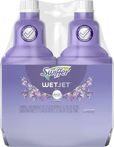 Miniatura 8 de Recambio de solución limpiadora de pisos Swiffer, lavanda, 42.2 onzas líquidas, paquete de 4
