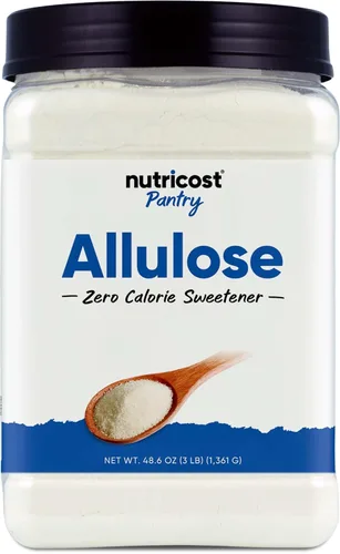 Nutricost Edulcorante de alulosa (3 libras) - 0 calorías, bajo en carbohidratos, KETO, alternativa natural de azúcar, polvo cristalino