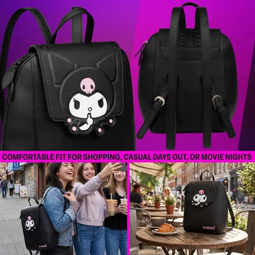Miniatura 4 de Mochila Get Trend para Mujeres, Adolescentes, Mini Mochila de Cuero PU, Pequeña Bolsa de Viaje para Escuela, Trabajo, Uso Diario, Regalos