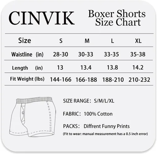Miniatura 7 de CINVIK Calzoncillos tipo bóxer de algodón de ajuste holgado para hombre