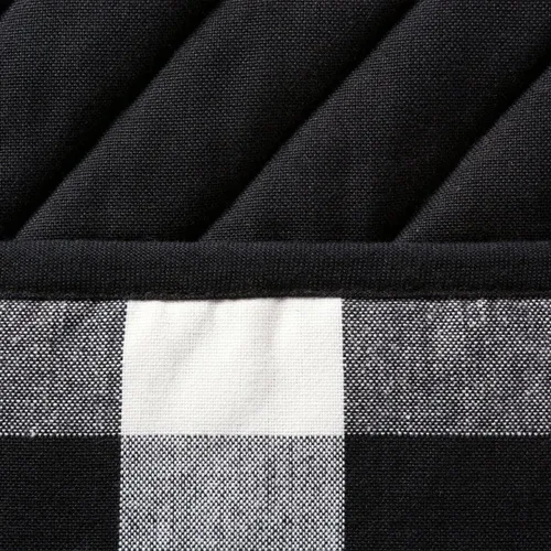 Miniatura 4 de DII Buffalo Check Kitchen Collection, juego de cocina clásico de granja, agarradera, blanco y negro, 2 piezas