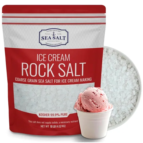 Miniatura 8 de Sal de roca para hacer helados, sal gruesa y no yodada universalmente compatible para todas las máquinas de helados, bolsa de 30 onzas